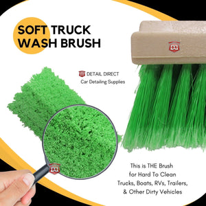 DETAIL DIRECT Truck Wash Brush Bi-Level Design with Soft Bristles - Detail Direct