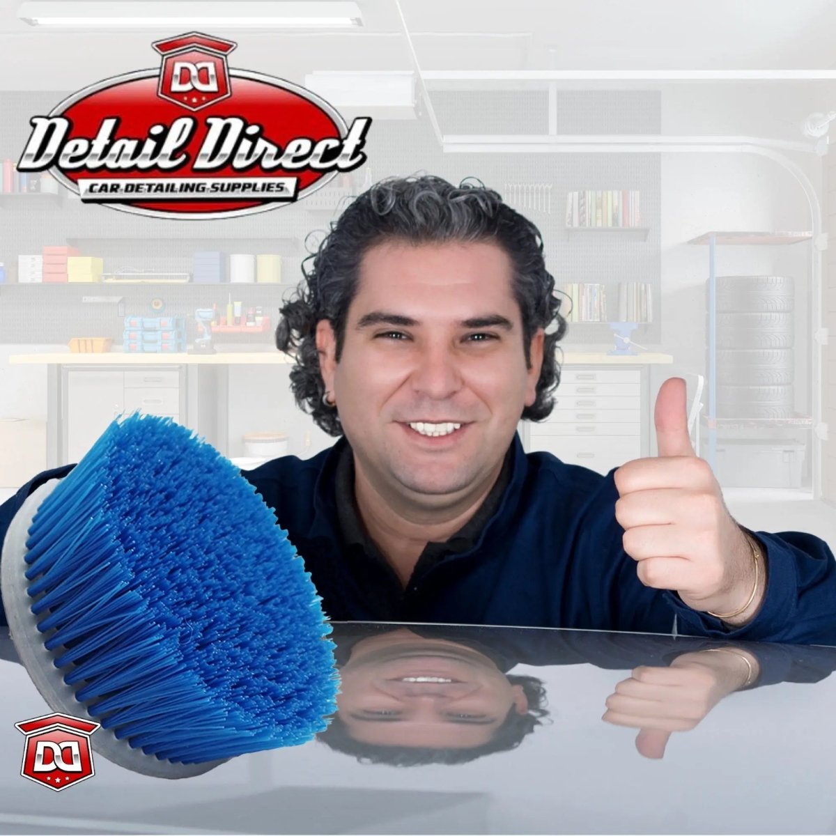 DETAIL DIRECT Upholstery Cleaning Brush for Dual Action Polisher - Detail Direct