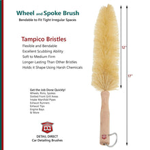 Load image into Gallery viewer, DETAIL DIRECT Wheel and Spoke Brush Tampico Bristles - Detail Direct