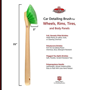DETAIL DIRECT Wheel and Tire Brush Soft Bristles - Detail Direct