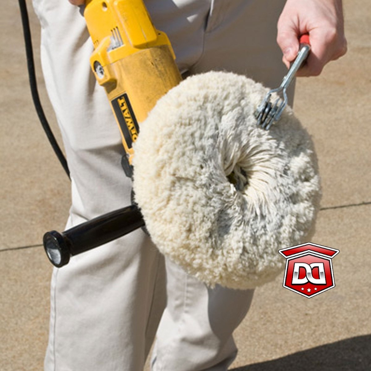 DETAIL DIRECT Wool Buffing Pad Cleaning Tool - Detail Direct