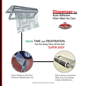 Dispenser Rack for DMR Adhesive Floor Mats - Detail Direct