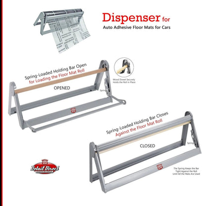 Dispenser Rack for DMR Adhesive Floor Mats - Detail Direct