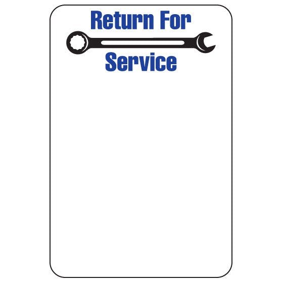 Generic Blue Wrench Godex RT200i and Zebra TLP 2824 Oil Change Stickers - Static Cling (Roll of 500) - Detail Direct