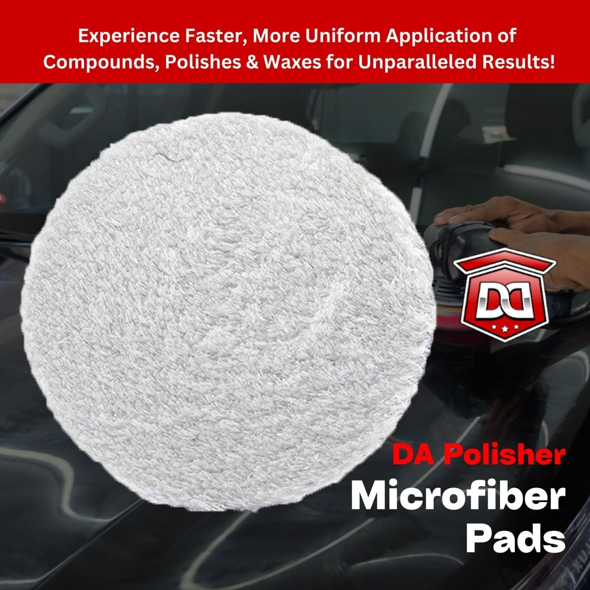 Microfiber Buffing and Polishing Pads for DA Polishers - Detail Direct