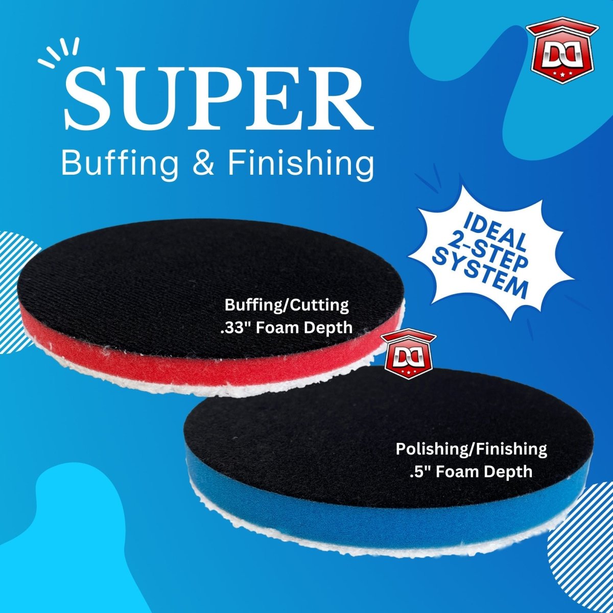 Microfiber Buffing and Polishing Pads for DA Polishers - Detail Direct
