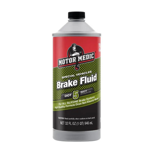 Motor Medic Specialty Silicone Break Fluid DOT 5, 32 Ounce - Detail Direct