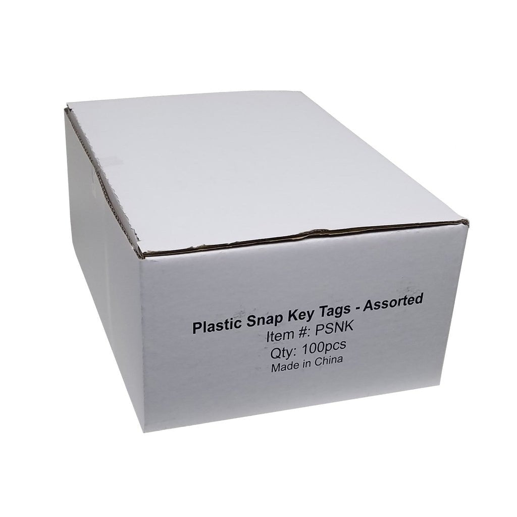 Plastic Key Tags with Split Ring & Label Window (Package of 100) - Detail Direct
