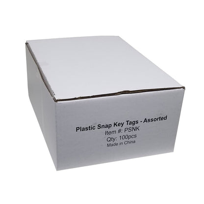 Plastic Key Tags with Split Ring & Label Window (Package of 100) - Detail Direct