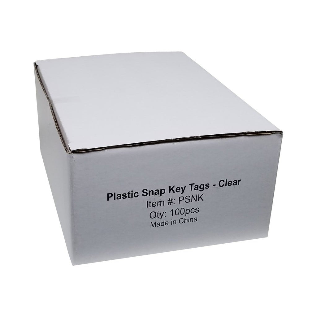 Plastic Key Tags with Split Ring & Label Window (Package of 100) - Detail Direct