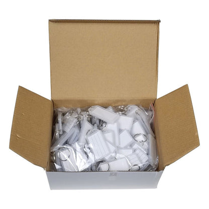 Plastic Key Tags with Split Ring & Label Window (Package of 100) - Detail Direct