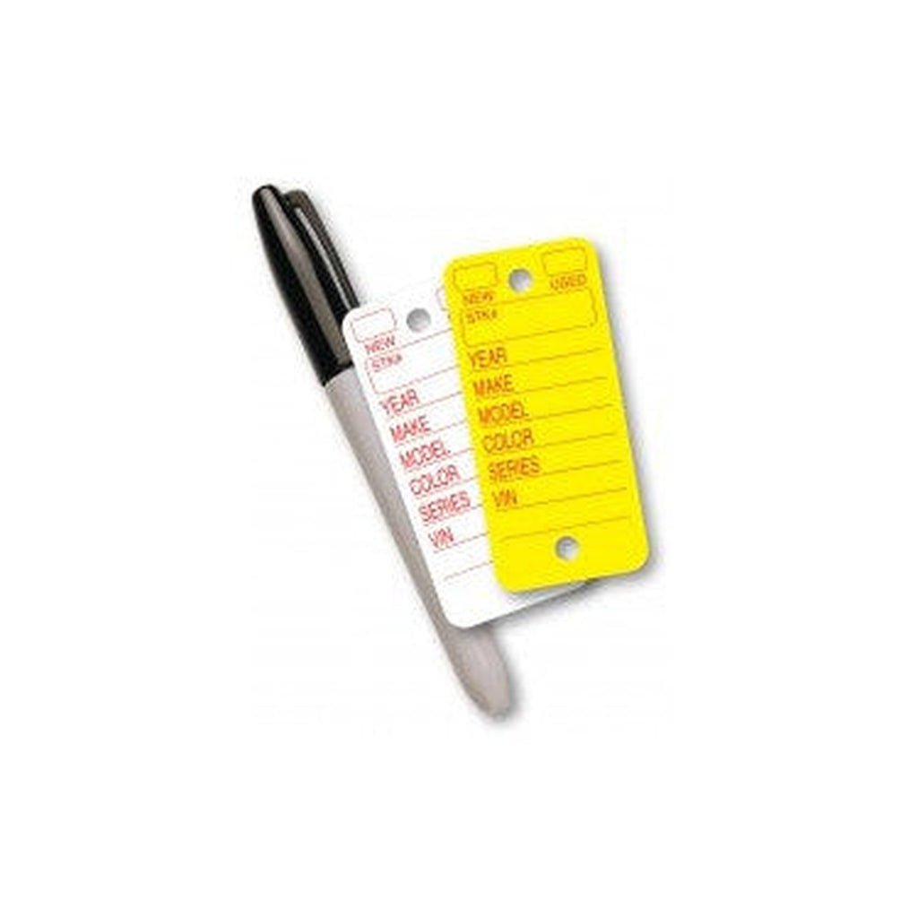 Round Cornered Poly Key Tags (Box of 250) - Detail Direct