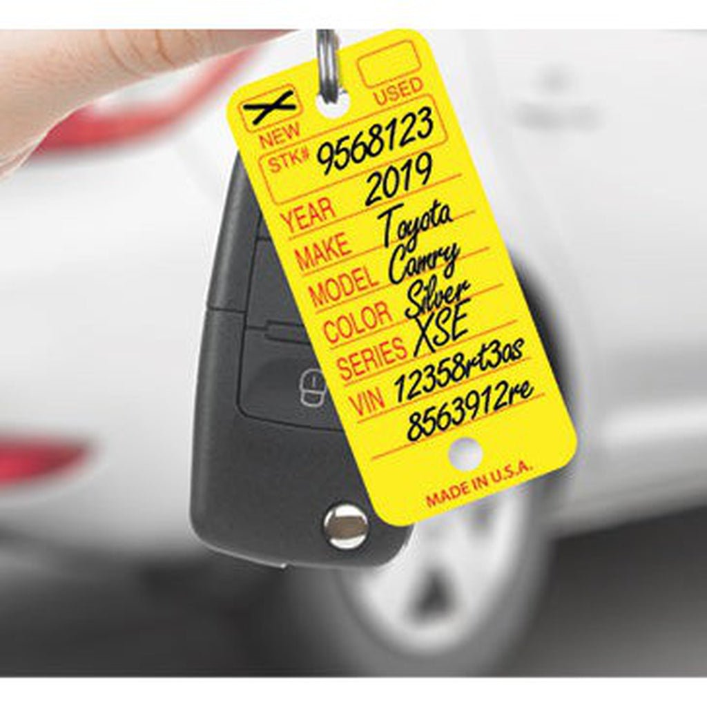 Round Cornered Poly Key Tags (Box of 250) - Detail Direct