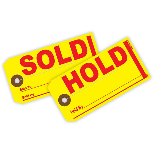 Sold/Hold Tags - Standard Size (Package of 250) - Detail Direct