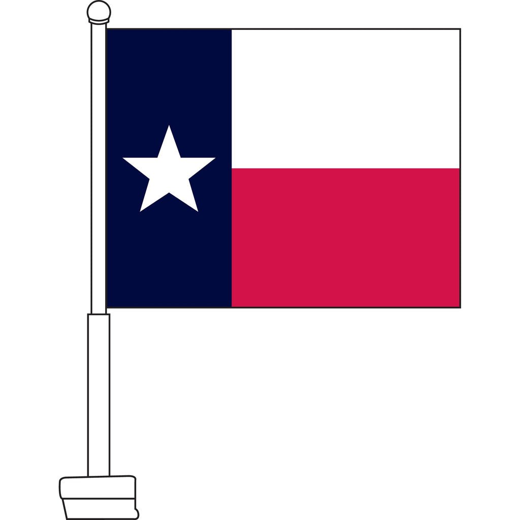 Texas Car Flag