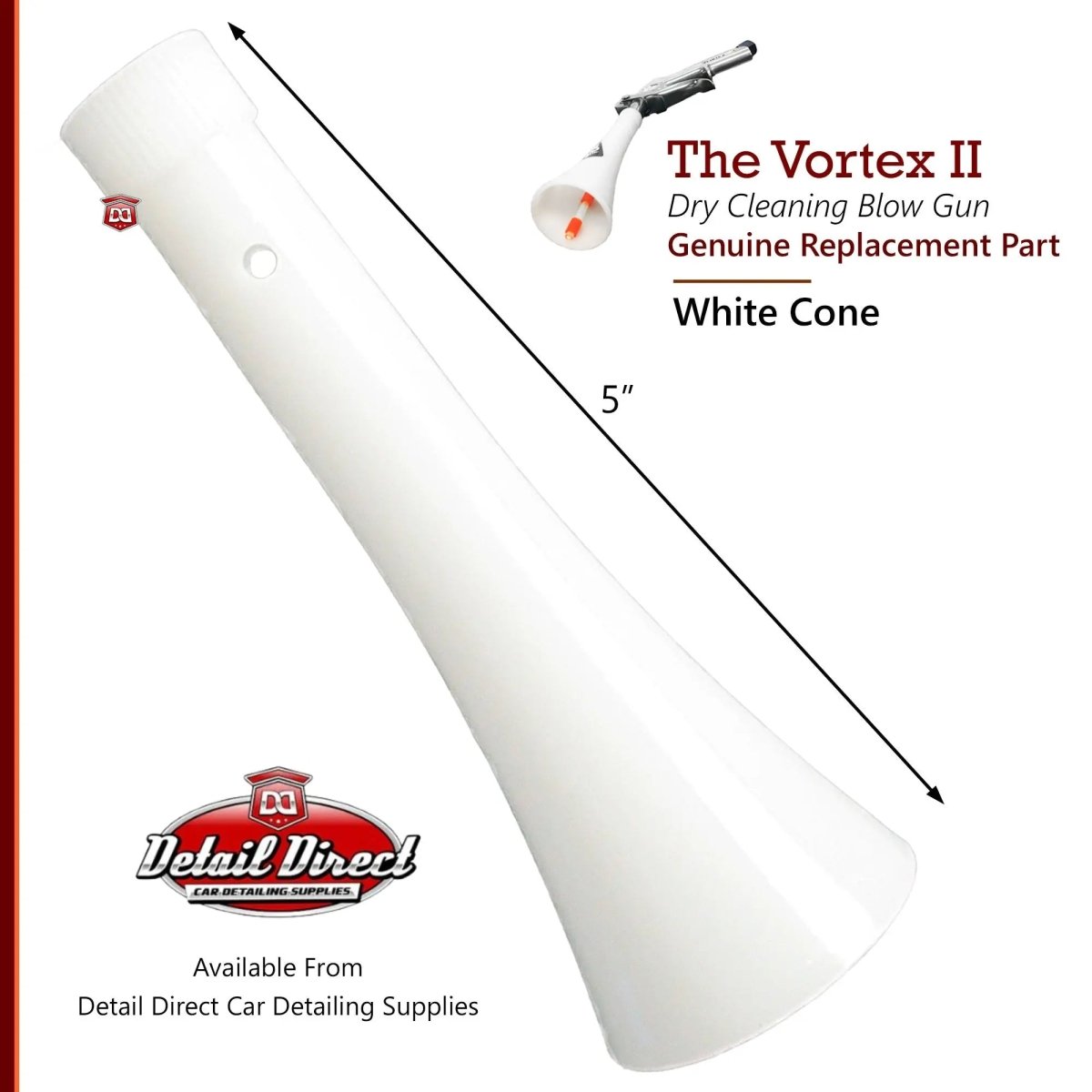 Vortex Air Cleaning Gun Replacement Cone - Detail Direct