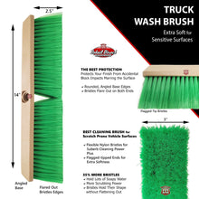 Load image into Gallery viewer, PRIMEO Truck Wash Brush 14-Inch with Extra Soft Bristles - Detail Direct