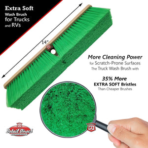 PRIMEO Truck Wash Brush 14-Inch with Extra Soft Bristles - Detail Direct